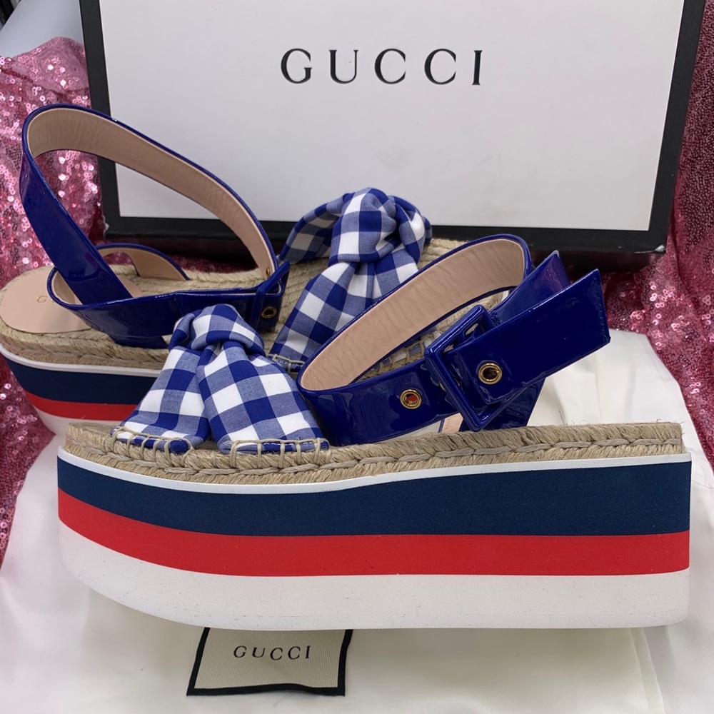 GUCCI FLATFORM SANDALS